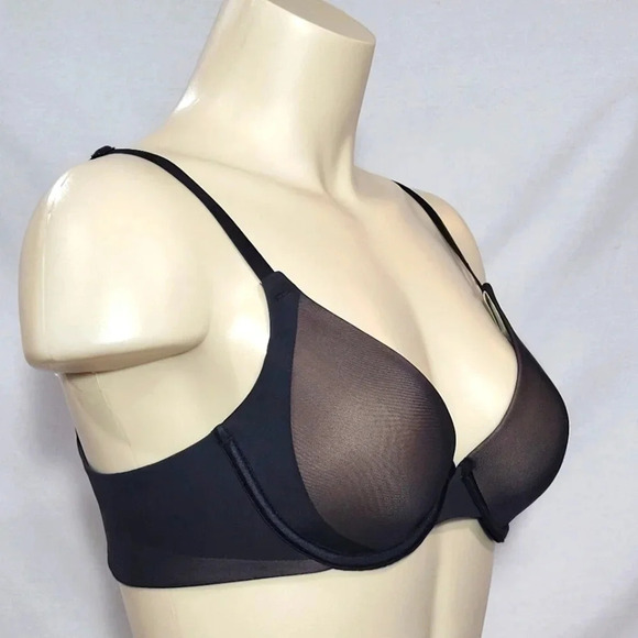 34C Maidenform 7321 Sensual Shapes Demi UW Bra Black NWT - Picture 2 of 5